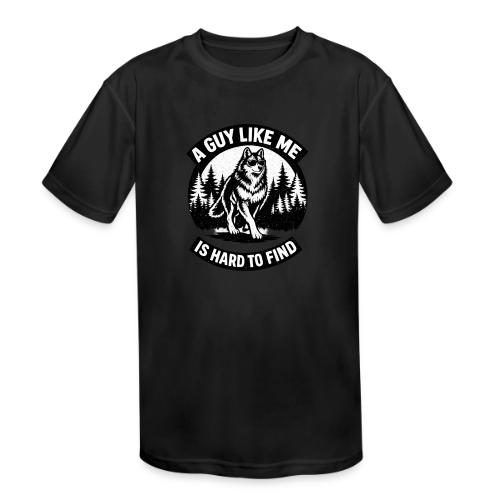 Funny Wolf Shirt – Hard to Find Retro Tee - Kids' Moisture Wicking Performance T-Shirt