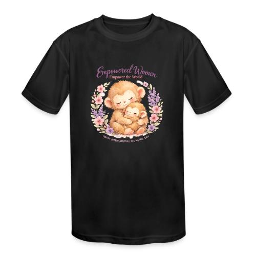 Empowered Women Empower The World Art - Kids' Moisture Wicking Performance T-Shirt