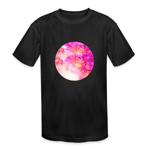 Hot Pink and Orange Sky - Kids' Moisture Wicking Performance T-Shirt