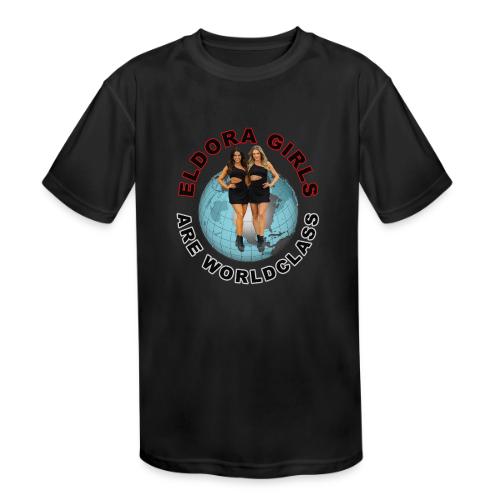 Eldora Girls Are Worldclass - Kids' Moisture Wicking Performance T-Shirt