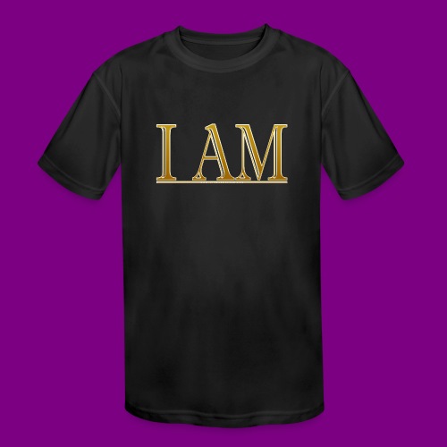 I AM - Gold - Kids' Moisture Wicking Performance T-Shirt