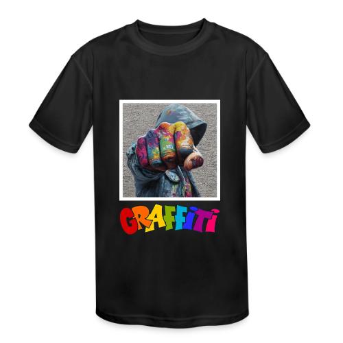 Graffiti: Urban Expression - Kids' Moisture Wicking Performance T-Shirt