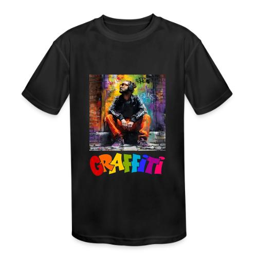 Graffiti: Urban Art - Kids' Moisture Wicking Performance T-Shirt
