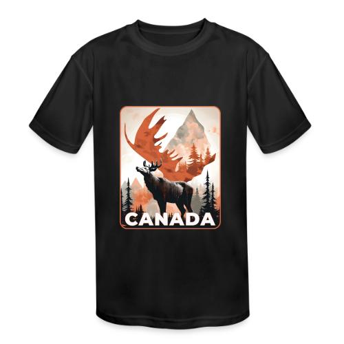 Canada Wild Spirit - Kids' Moisture Wicking Performance T-Shirt