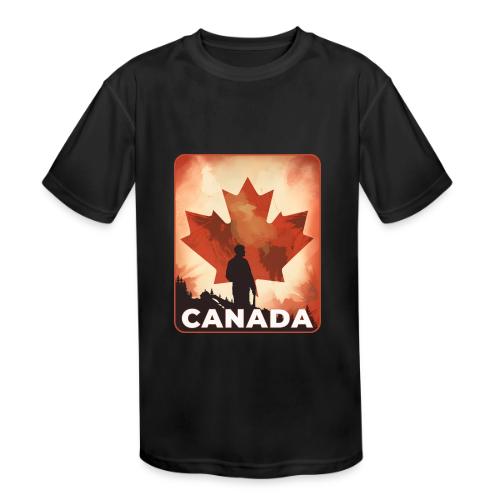 Canada Stands Tall - Kids' Moisture Wicking Performance T-Shirt
