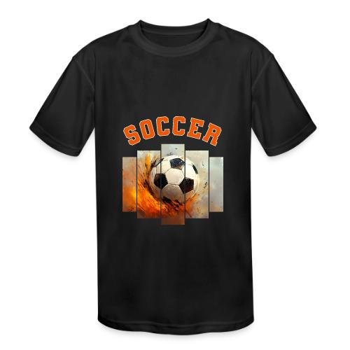 Soccer Iconic Touch - Kids' Moisture Wicking Performance T-Shirt