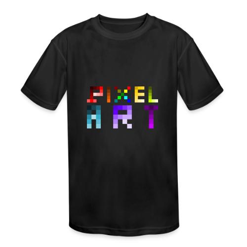 Pixel Art Spectrum - Kids' Moisture Wicking Performance T-Shirt