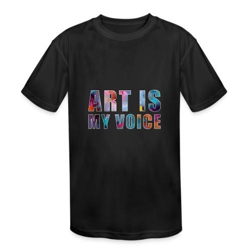 Art Is My Voice - Kids' Moisture Wicking Performance T-Shirt