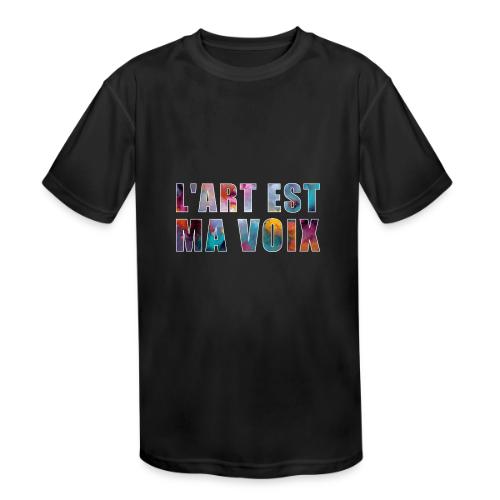 Art is my voice - Kids' Moisture Wicking Performance T-Shirt