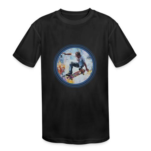 Skateboarding Universe - Kids' Moisture Wicking Performance T-Shirt