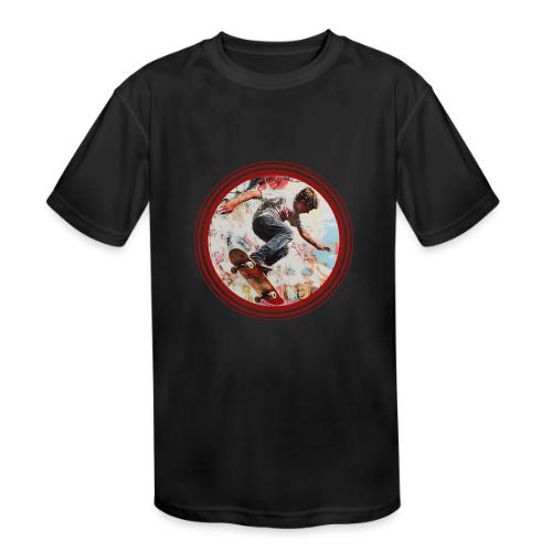 Skateboarding is Life - Kids' Moisture Wicking Performance T-Shirt
