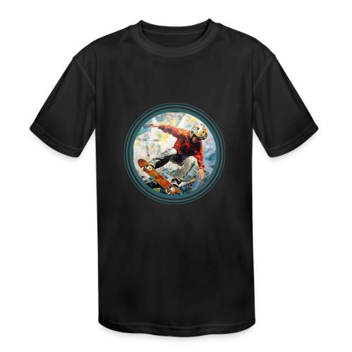 Skateboarding Fuel - Kids' Moisture Wicking Performance T-Shirt