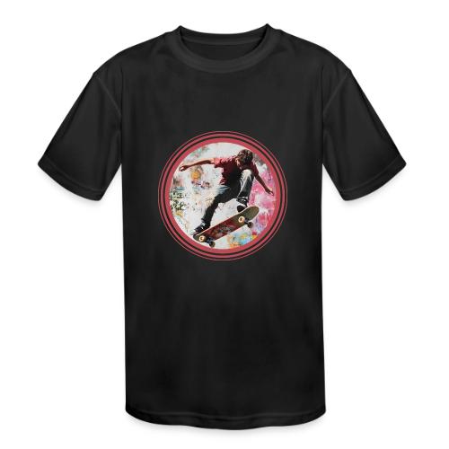 Skateboarding Soul - Kids' Moisture Wicking Performance T-Shirt