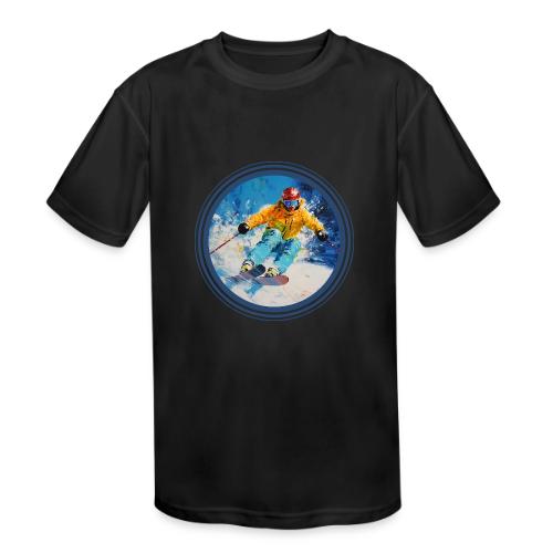 Born for Skiing - Kids' Moisture Wicking Performance T-Shirt