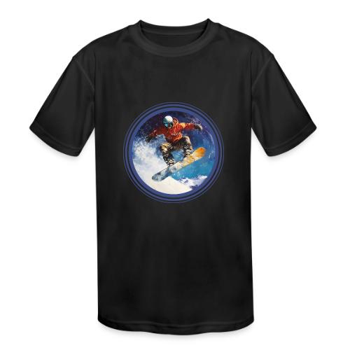 Snowboarding Rush - Kids' Moisture Wicking Performance T-Shirt