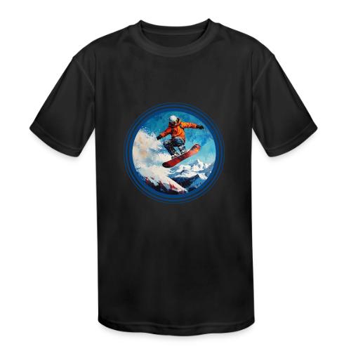 Snowboarding Vibes - Kids' Moisture Wicking Performance T-Shirt