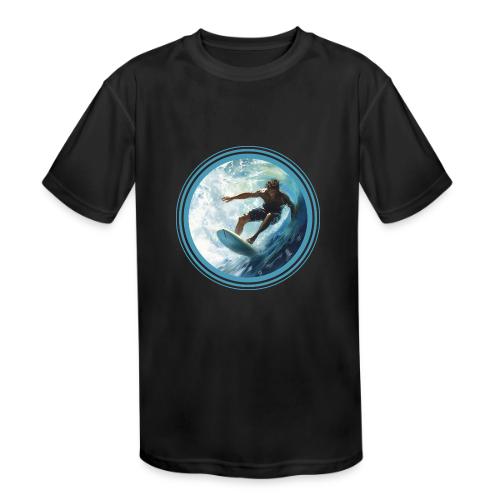 Surfing Freedom - Kids' Moisture Wicking Performance T-Shirt