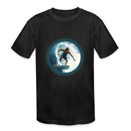 Surfing Horizon - Kids' Moisture Wicking Performance T-Shirt