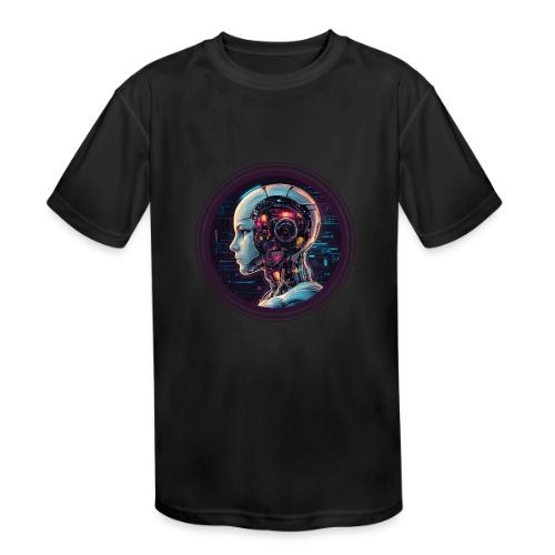 Artificial Intelligence (AI): The Future Circuit - Kids' Moisture Wicking Performance T-Shirt