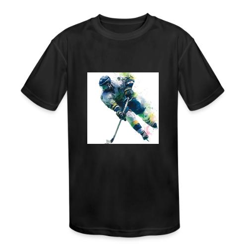 Hockey: Frozen Motion - Kids' Moisture Wicking Performance T-Shirt