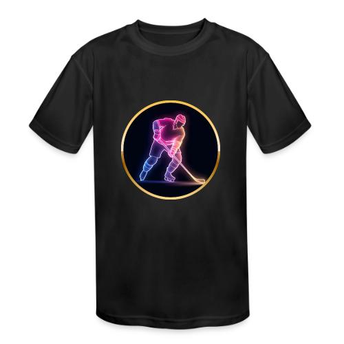 Hockey: Neon Ice Rush - Kids' Moisture Wicking Performance T-Shirt