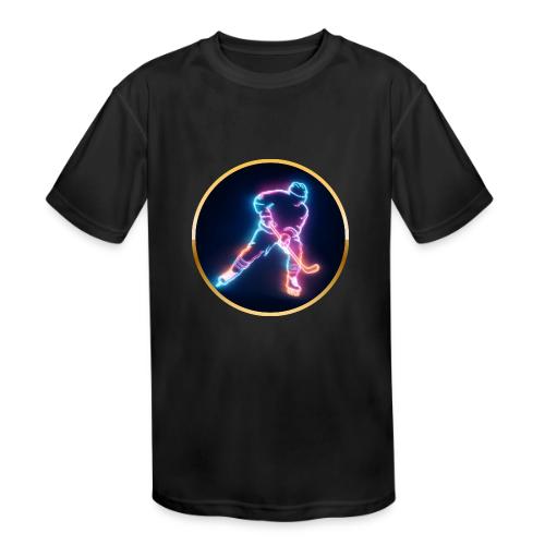 Golden Neon Hockey - Kids' Moisture Wicking Performance T-Shirt
