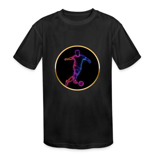 Neon Soccer Flow - Kids' Moisture Wicking Performance T-Shirt