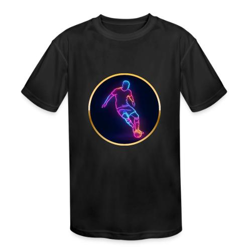 Soccer: Neon Golden Goal - Kids' Moisture Wicking Performance T-Shirt