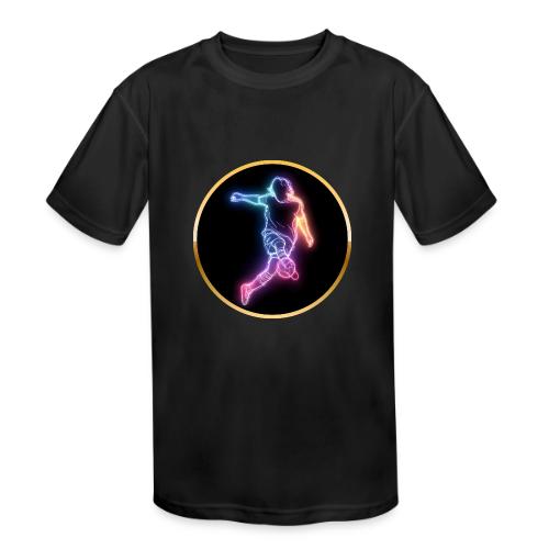Soccer: Neon Goal Fusion - Kids' Moisture Wicking Performance T-Shirt