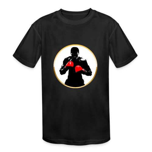 Boxing: Golden Ring Fighter - Kids' Moisture Wicking Performance T-Shirt