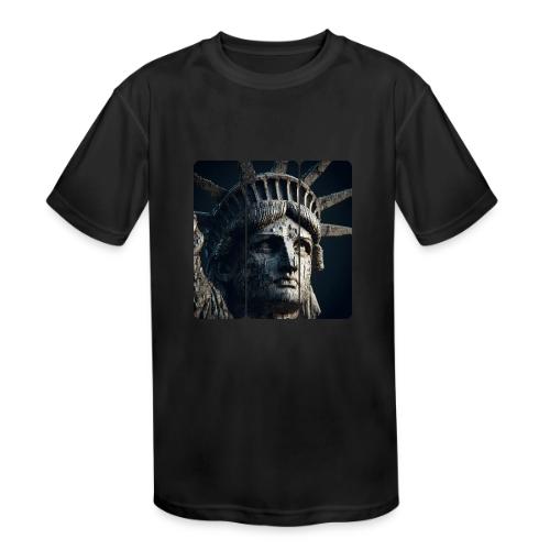 USA: Liberty in Shadows - Kids' Moisture Wicking Performance T-Shirt