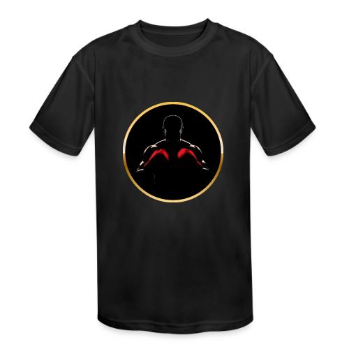 Boxing: Gold Core Muscle - Kids' Moisture Wicking Performance T-Shirt