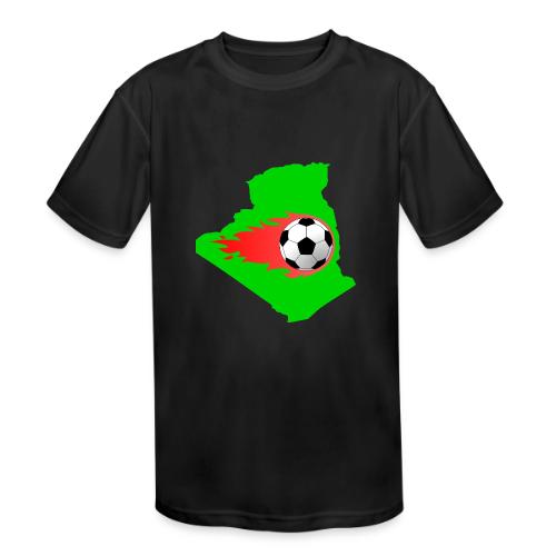 Algerian Football Fire - Kids' Moisture Wicking Performance T-Shirt