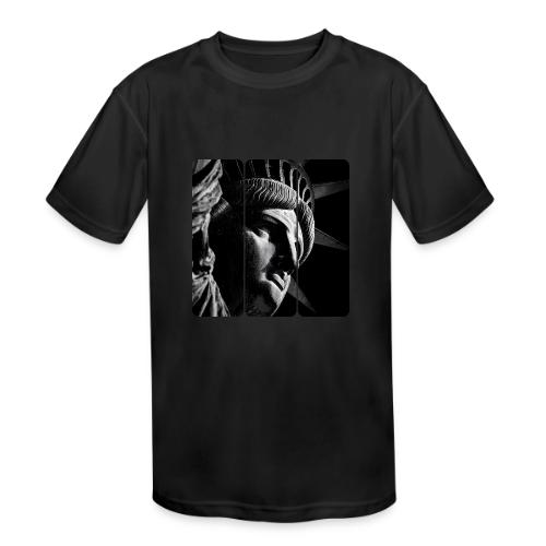 USA: Shadow of Liberty - Kids' Moisture Wicking Performance T-Shirt