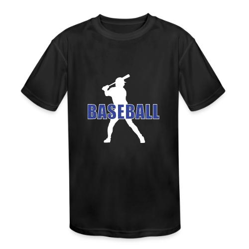 Classic Baseball Swing - Kids' Moisture Wicking Performance T-Shirt