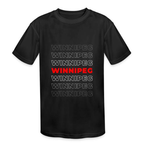 Winnipeg Waves - Kids' Moisture Wicking Performance T-Shirt