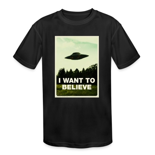 i want to believe (t-shirt) - Kids' Moisture Wicking Performance T-Shirt