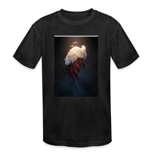 Angel vs Demon Wings Dark Aesthetic Gothic T-Shirt - Kids' Moisture Wicking Performance T-Shirt