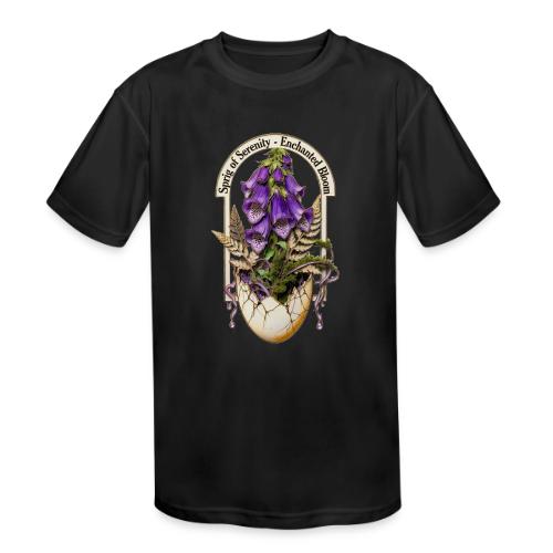 Spring Serenity Foxglove Tee, Easter Gift for wife - Kids' Moisture Wicking Performance T-Shirt