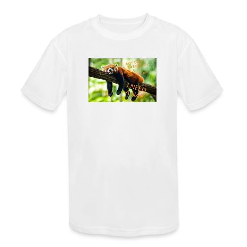 Fox napping meme - Kids' Moisture Wicking Performance T-Shirt