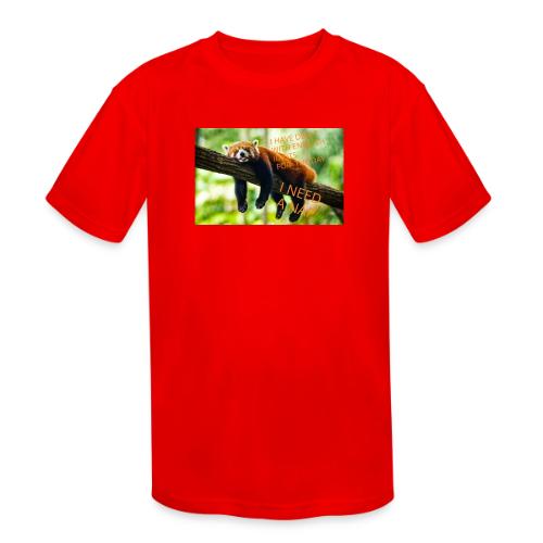 Fox napping meme - Kids' Moisture Wicking Performance T-Shirt