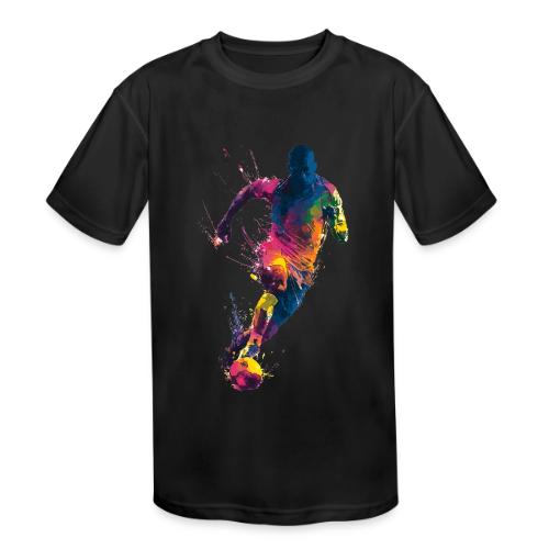 Soccer: Kick of Colors - Kids' Moisture Wicking Performance T-Shirt