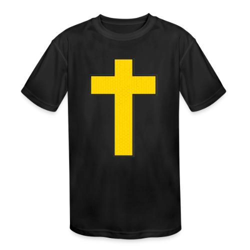 Kevlar Cross Shirt–Christian Strength and Protect - Kids' Moisture Wicking Performance T-Shirt