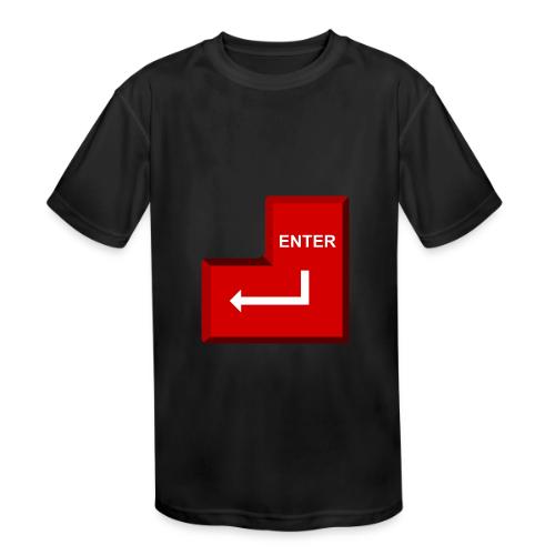 Just Press Enter - Kids' Moisture Wicking Performance T-Shirt