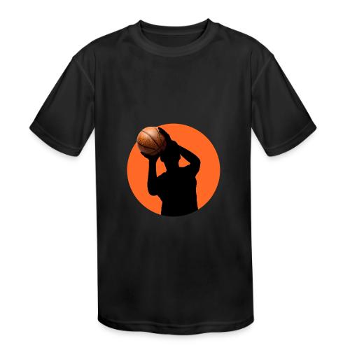 Basketball: Focused Precision - Kids' Moisture Wicking Performance T-Shirt