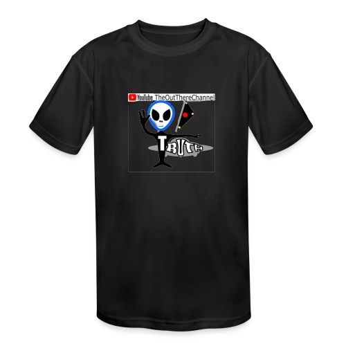 NewOTLogo BigTRANS with Mr Grey Logo Back - Kids' Moisture Wicking Performance T-Shirt