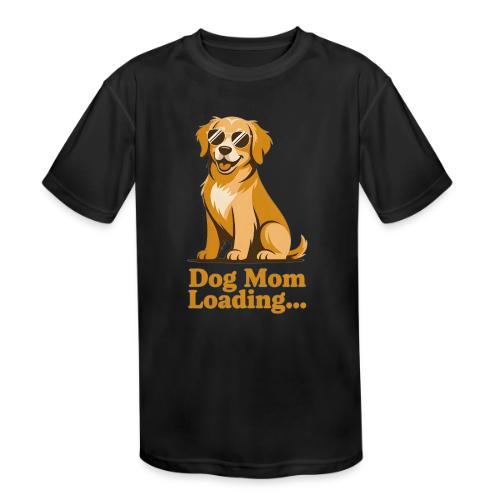 Dog Mom Loading Golden Retriever Sunglasses - Kids' Moisture Wicking Performance T-Shirt