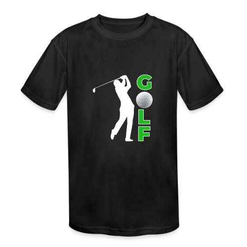Golf: Classic Golf Motion - Kids' Moisture Wicking Performance T-Shirt