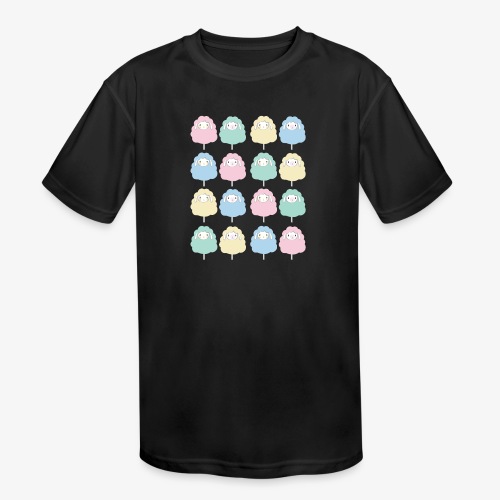 Sheep Patterns - Kids' Moisture Wicking Performance T-Shirt