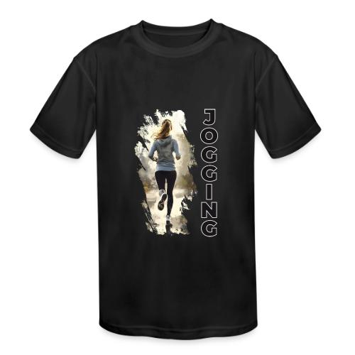 Jogging: Run into Motion - Kids' Moisture Wicking Performance T-Shirt